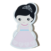 C&F Wooden Princess with Tiara Character